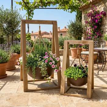 Außergewöhnliche Blumenwippe groß ca. 60 cm - Gartendekoration